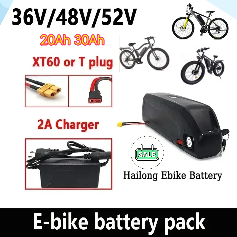 36-48-52V Hailong-batterij met - Ebike Battery 48V 20Ah Hailong recensie en prijs