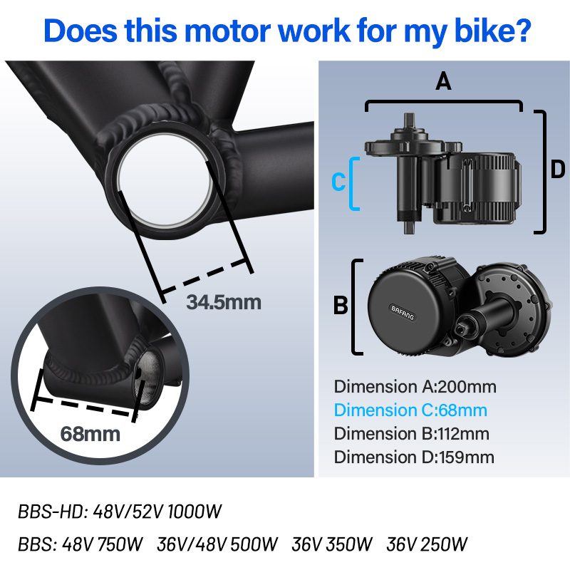 BAFANG BBSHD BBS01 BBS02B BBS0 - Bafang Bbs02B 48V 750W Mid Drive Kit recensie en prijs