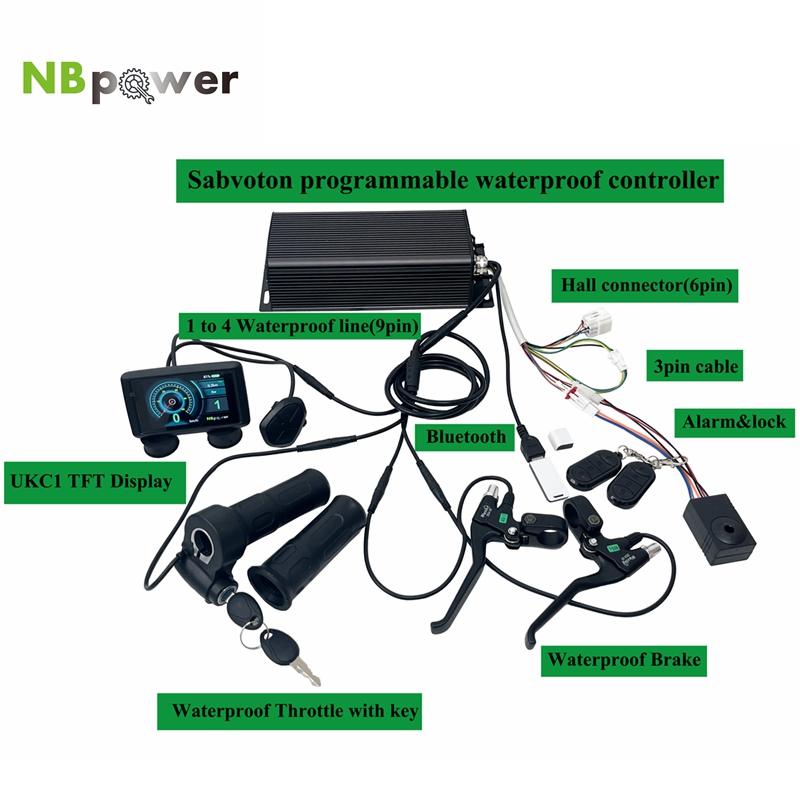 Programmeerbare Sabvoton SVMC  - 72V 5000W Hub Motor Kit recensie en prijs