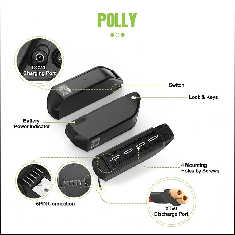 Elektrische fietsbatterij Down - Electric Bicycle Battery 72V 30Ah recensie en prijs